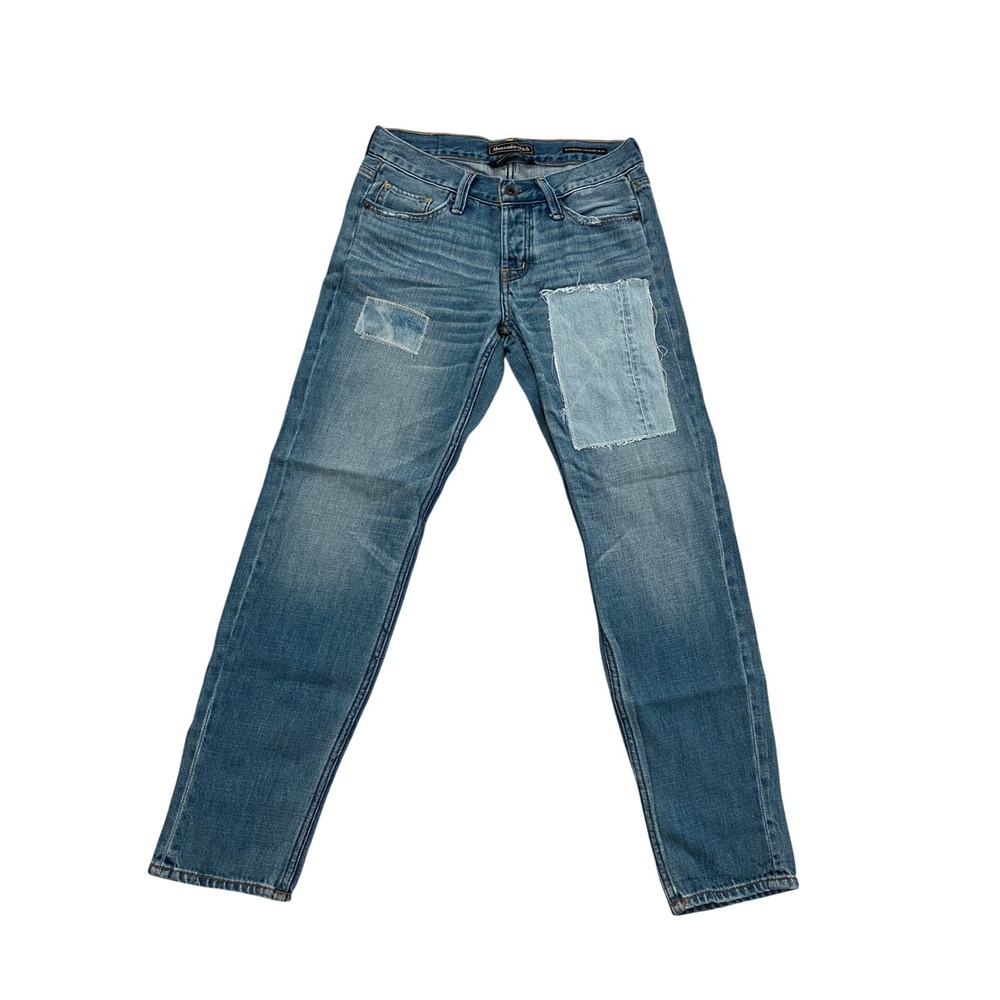 Abercrombie & Fitch Signature Collection BF Straight Patchwork Jeans 29x27